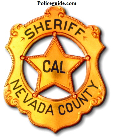 14k gold Sheriff of Nevada Co. Cal. Presented to George R. Carter who was elected Sheriff in 1927.  This badge is pictured in Witherells book, Californias Best on page 27 and in Jim Caseys book, Badges of Americas Finest .