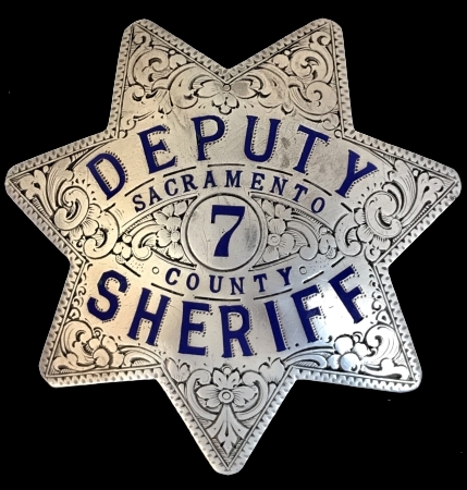 Sacramento Deputies began wearing issued sterling stars in March of 1932.  These 1st sterling stars were dated 3-7-32 on the reverse.  They were ordered from a local police supply who placed the order with the Ed Jones Co. Oakland, CAL.  