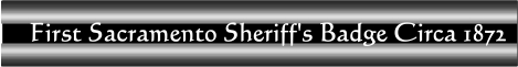 First Sheriffs Badge Banner