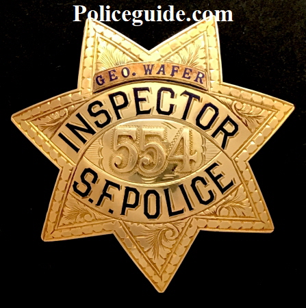 San Francisco Police Inspector badge #554