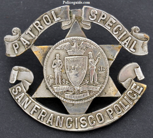Patrol Special San Francisco Police hat badge.