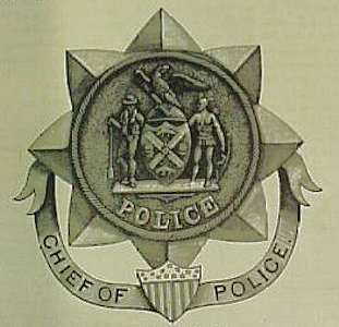 1st issue NYPD Chief of Police Badge 1st issue NYPD Chief of Police Badge