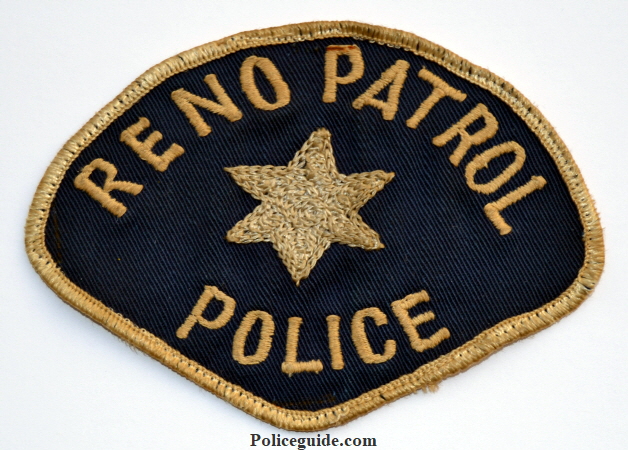 This very rare Reno Patrol Police patch dates back to the 1940’s.