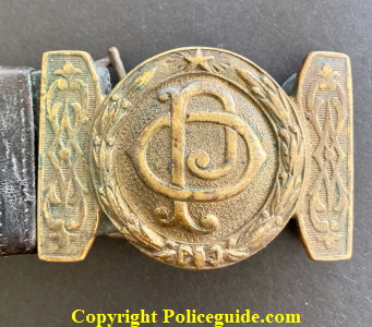 Early Oakland Police belt buckle.