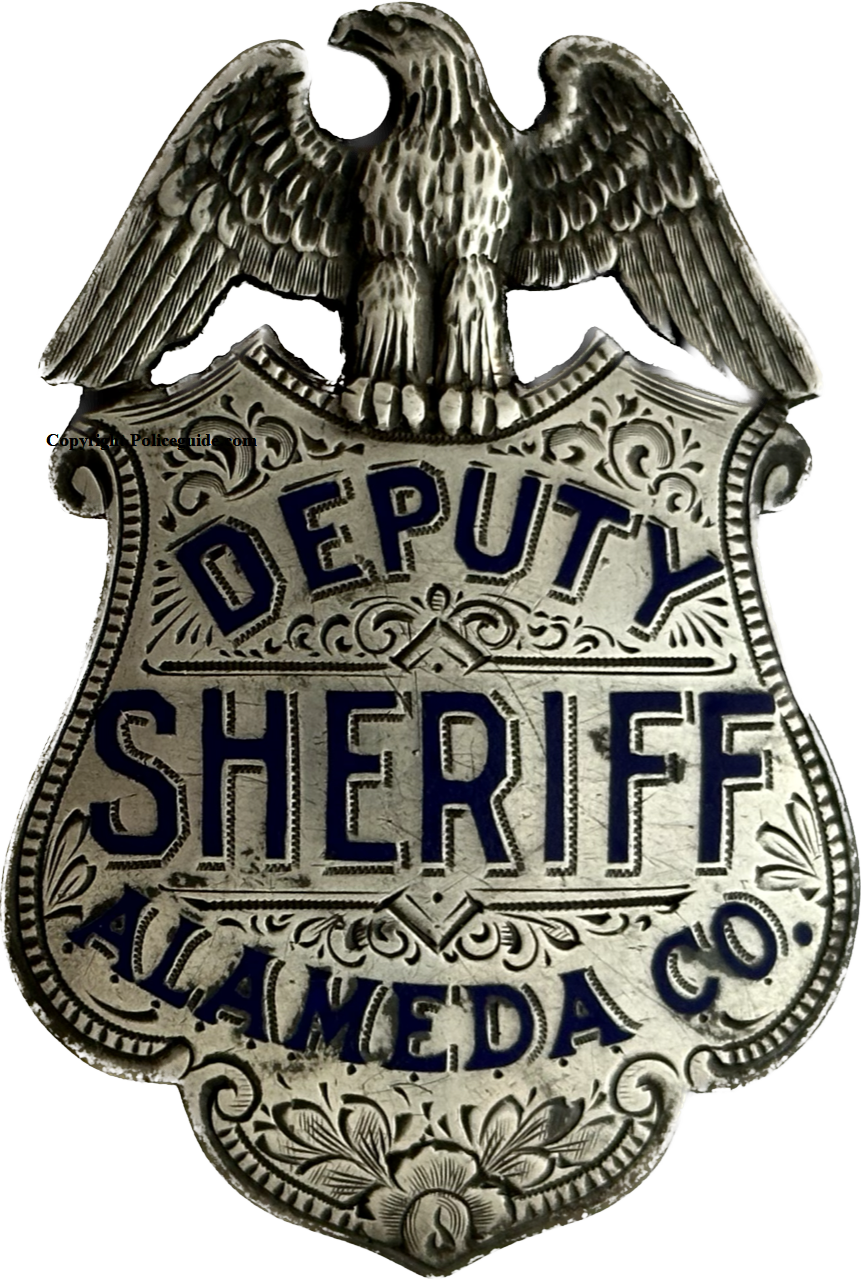 Alameda Co. Deputy Sheriff, sterling silver and hallmarked Ed Jones Co. Oakland, CAL  SKU2121