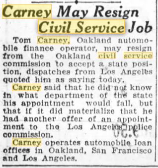 Oakland Tribune February 3, 1928