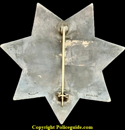 Captain of Detectives badge of Arthur D. Ryan.