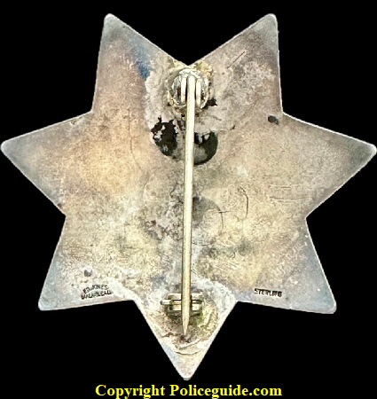 InspectorPolice badge of Arthur D. Ryan.