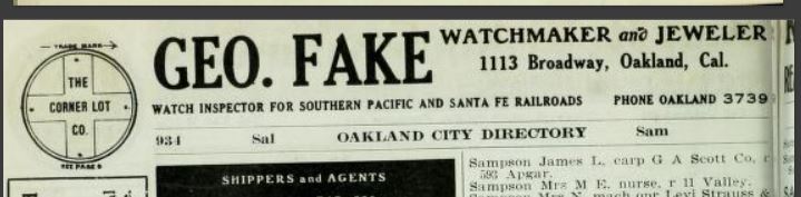 1907 Oakland City Directory