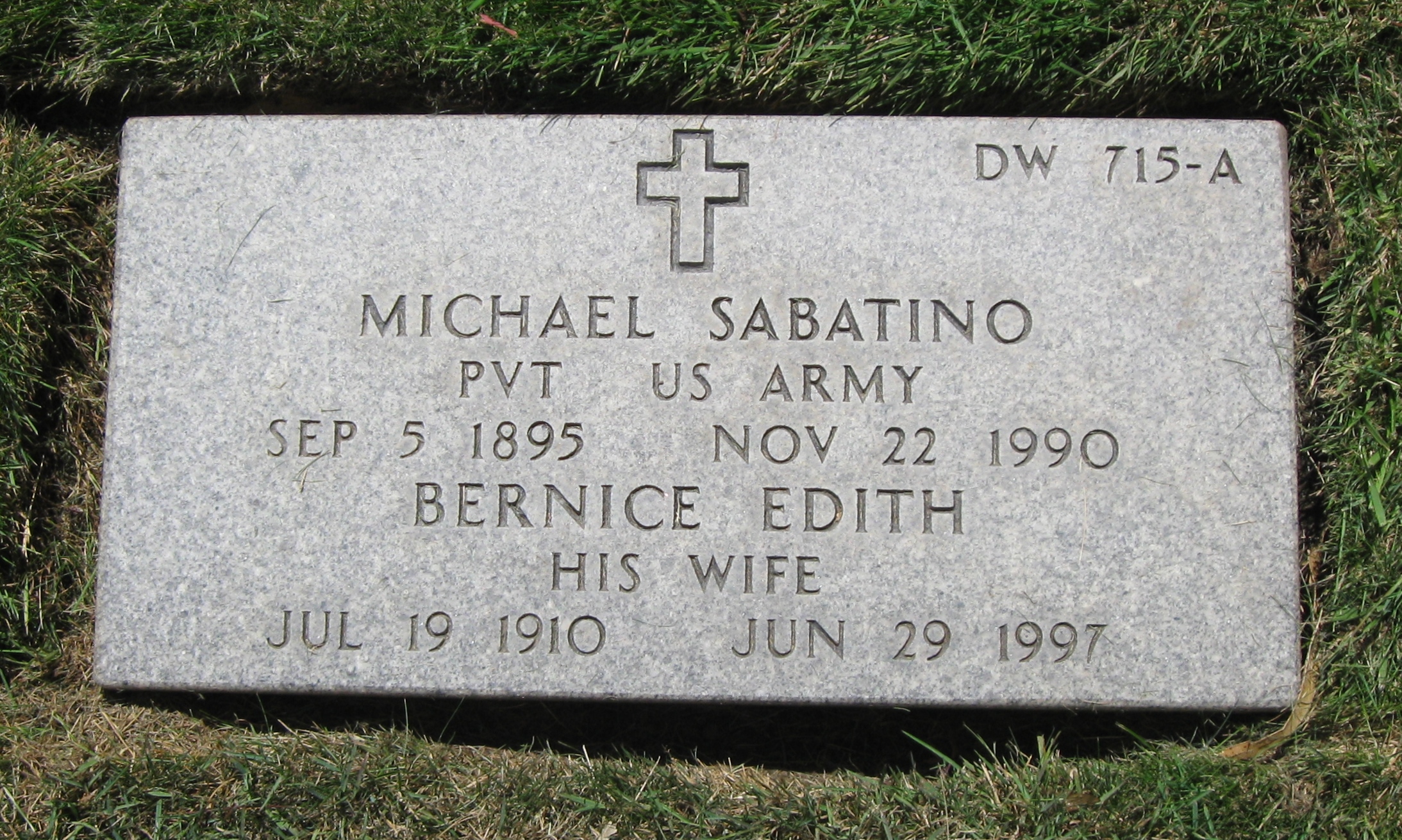 Grave stone Sabatino