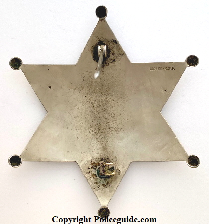 Petaluma Police Chief badge bk