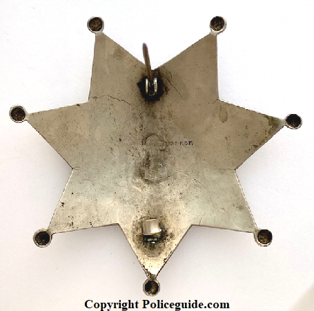 Petaluma Police badge #1 bk