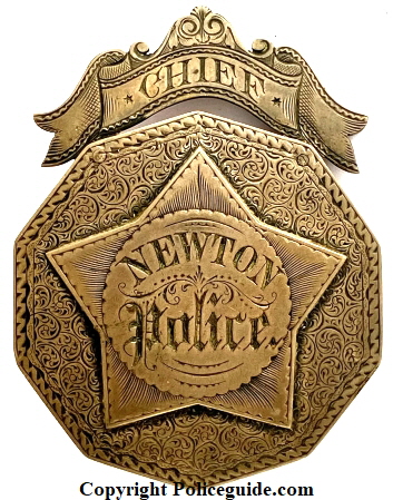Newton Police Chief badge 450