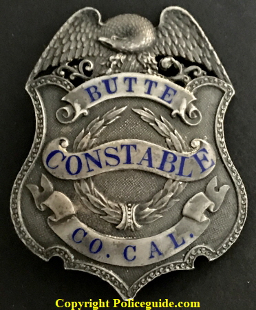 Butte Co. Cal. Constable made by Irvine & Jachens 1027 Market St. S. F. Sterling, circa 1912. SKU4633 Butte Co. Cal. Constable made by Irvine & Jachens 1027 Market St. S. F. Sterling, circa 1912. SKU4633
