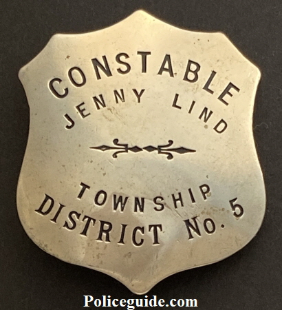 James Patrick Gurney last wore this badge from Jenny Lind which is registered as California Historical Landmark #266 and located in the heart of Calaveras Gold mining area.  