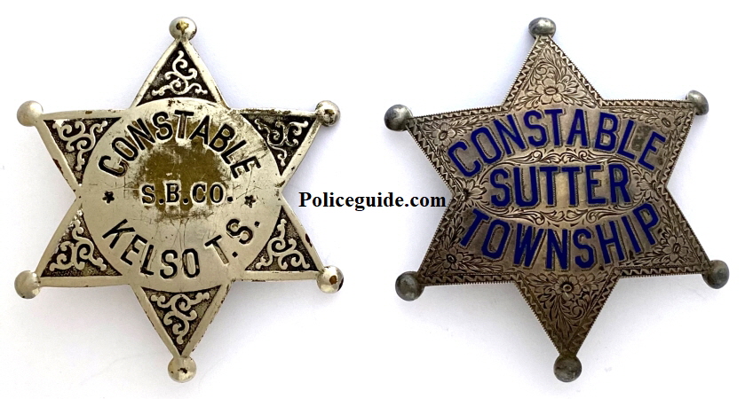 Kelso - Sutter Constable badges.