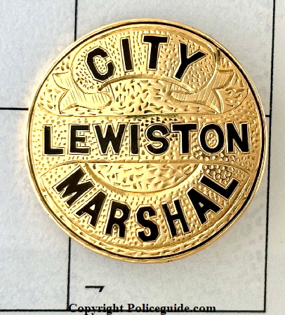 City Marshal Lewiston, Maine 14k gold.