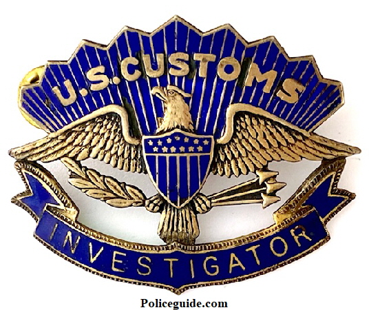 Customs Investigator Hat badge