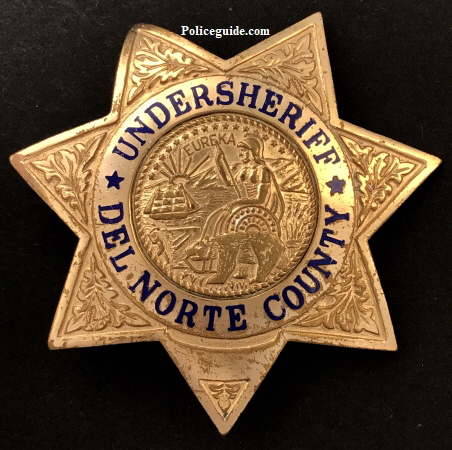 Del Norte Undersheriff badge.