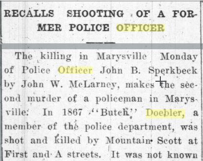 Colusa Daily Sun 10 Sep 1915 Doebler murder remembered