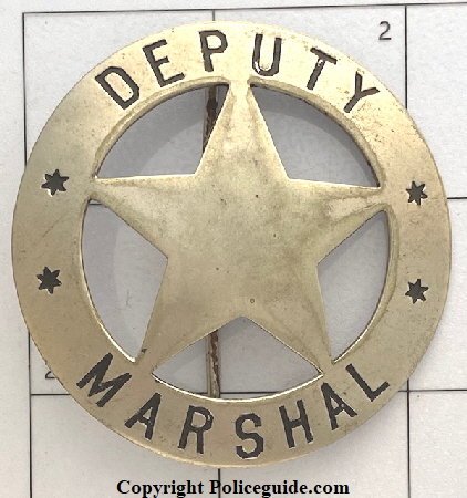Dep Marshal Cir Star made by Irwin Hodson Portland, OR