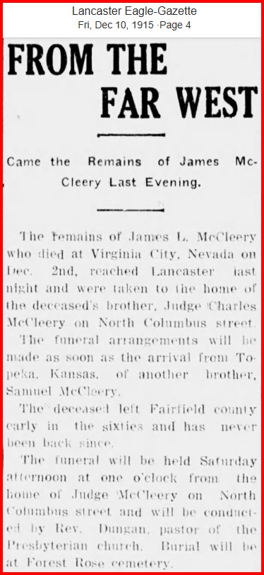 Marshal McCleery obit Marshal McCleery obit
