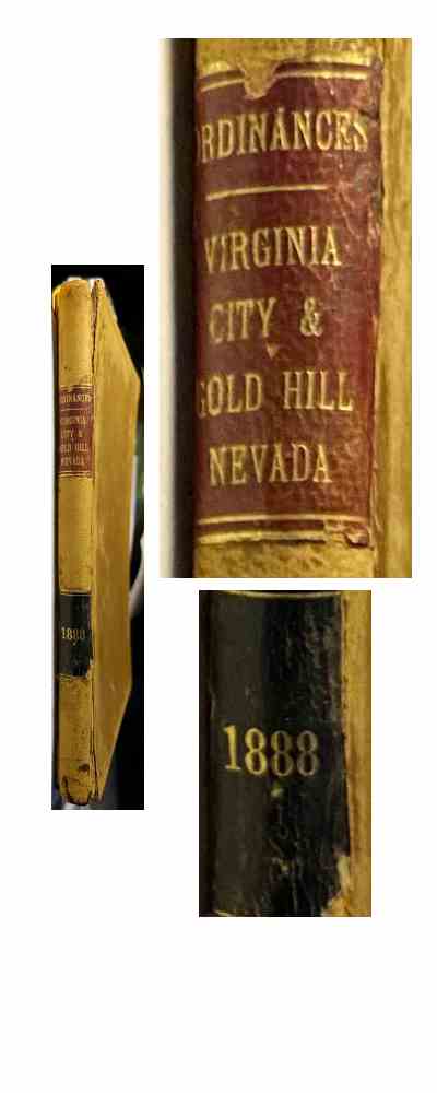 Ordinances Virginia City & Gold Hill Nevada