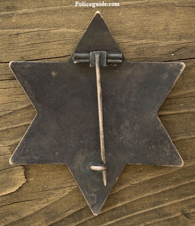Sterling badge from the Kendall Extension mine private policeman.