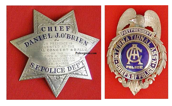 Chief Daniel J Obrien Chief Invitation badge