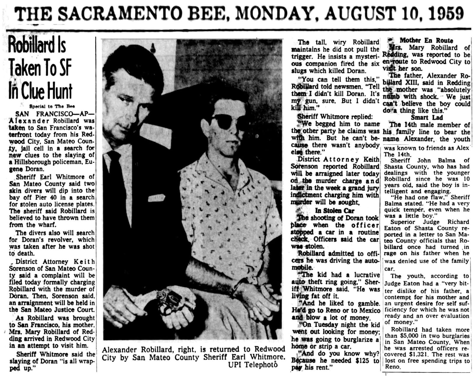 Sacramento Bee August 10, 19559