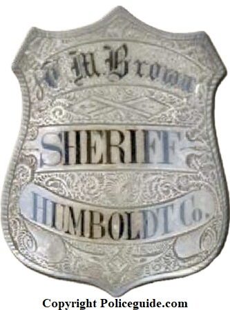Sheriff T. M. Brown shield