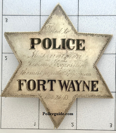 Fort Wayne Oct 26 1883