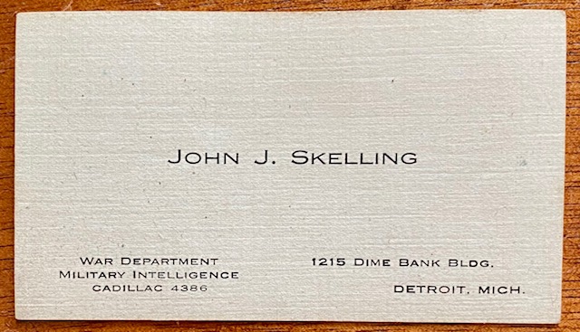 John J. Skelling bus card