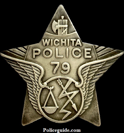 Wichita police badge  #79, made by Dorst STERLING.