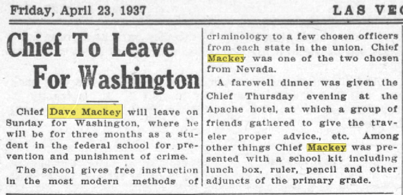 Las Vegas Age April 23, 1937 Las Vegas Age April 23, 1937