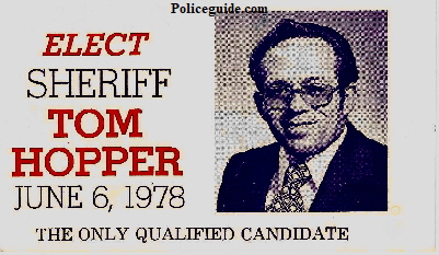 Tom Hopper for Sheriff Del Norte Co. 1978.