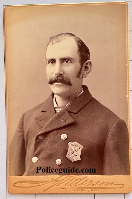 Haverhill Policeman wearing badge #12.  