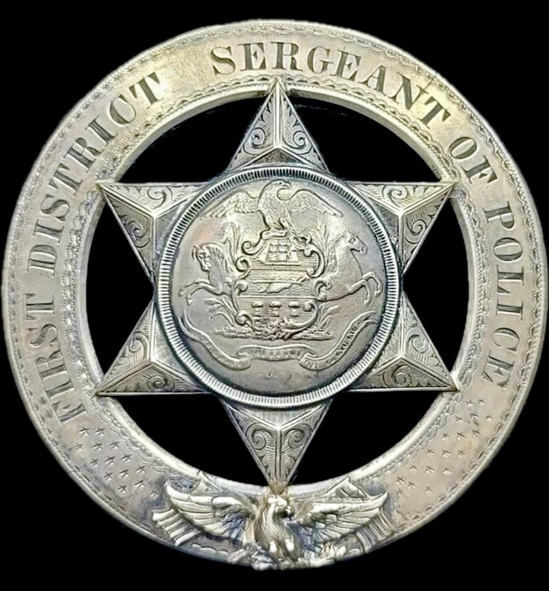 McKeever First District Sergeant badge