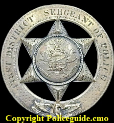 McKeever First District Sergeant badge