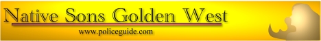 Native Sons of the Golden West memorabilia on Policeguide.com banner