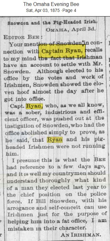 Omaha Evening Bee April 3, 1875
