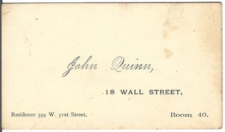 Business Card John Quinn
