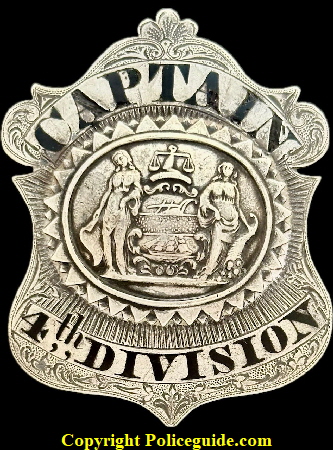 1st issue Captain shield 4th Division.