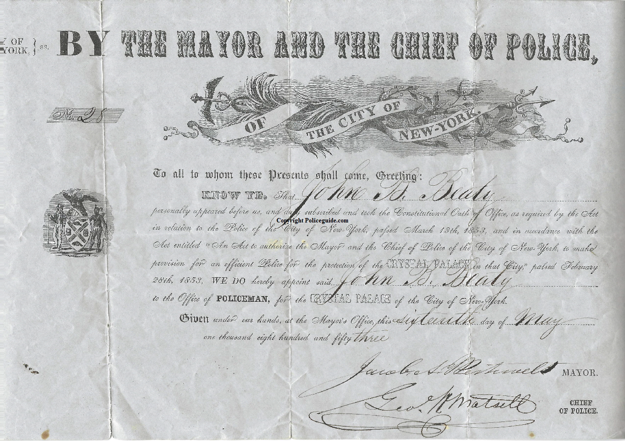 Crystal Palace Appointment John M. Beaty May 16, 1863