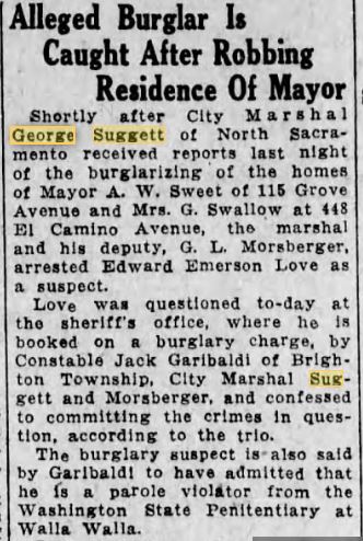 Suggett  Sacramento Bee July 16, 1927