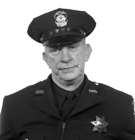 Frank Hilken Oakland Police badge #463, photo taken in 1960.