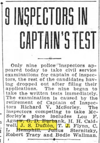 Oakland Tribune October 14, 1926 Captain test