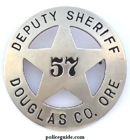 Douglas Co. Deputy sheriff badge # 57.