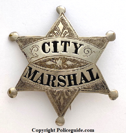 Petaluma City Marshal badge