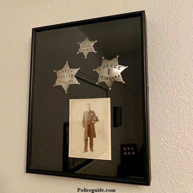 Petaluma badge frame